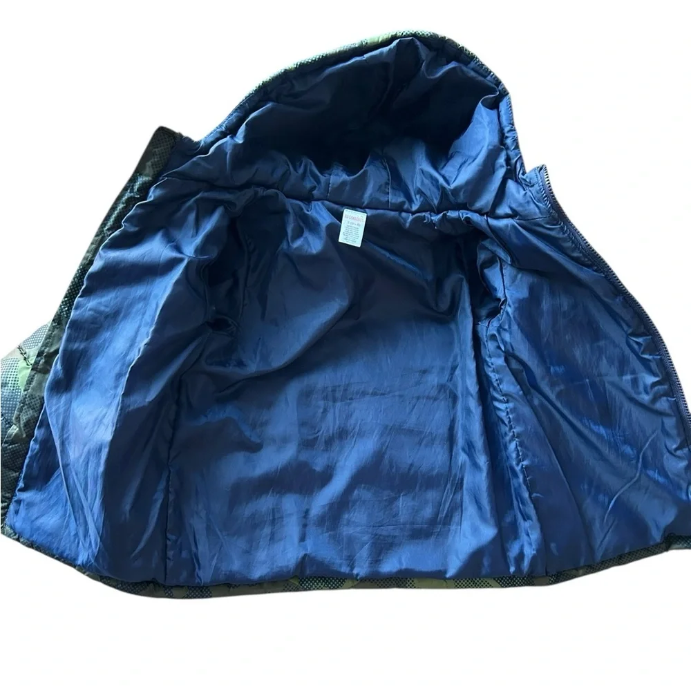 Gymboree Boy's Camouflage Puffer Jacket Coat Green Size Small (5-6)